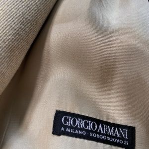 Giorgio Armani vintage mid 80’s pantsuit - double breasted long blazer